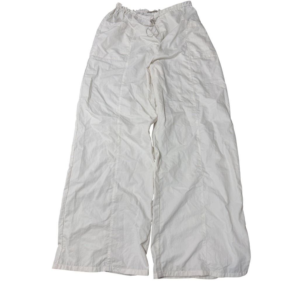 Lovers and Friends Cargo Pants Womens S White Excellent Wide Leg Drawstring